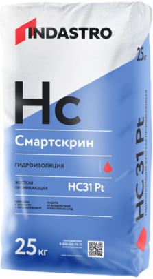 Гидроизоляционная смесь проникающего действия Смартскрин HC31 Pt, мешок 25 кг